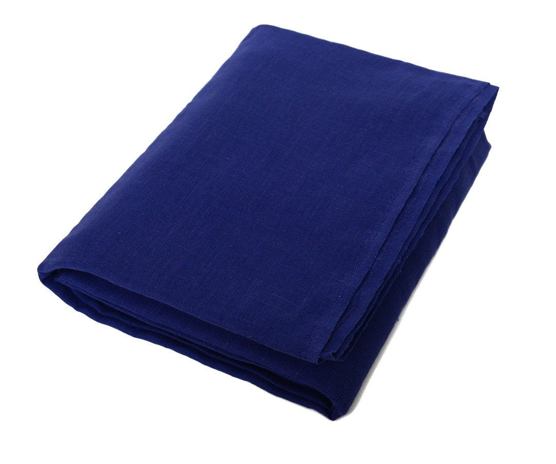 Frederik Royal Blue Linen Beach Towels Online Deck Towel